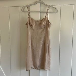 Gold slip dresss
